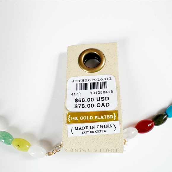 Anthropologie Beaded Multi Charm Necklace | NWT - Picture 4 of 6